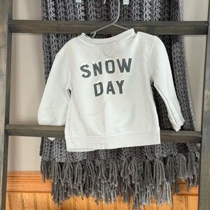 Kids White 'Snow Day' Sweatshirt